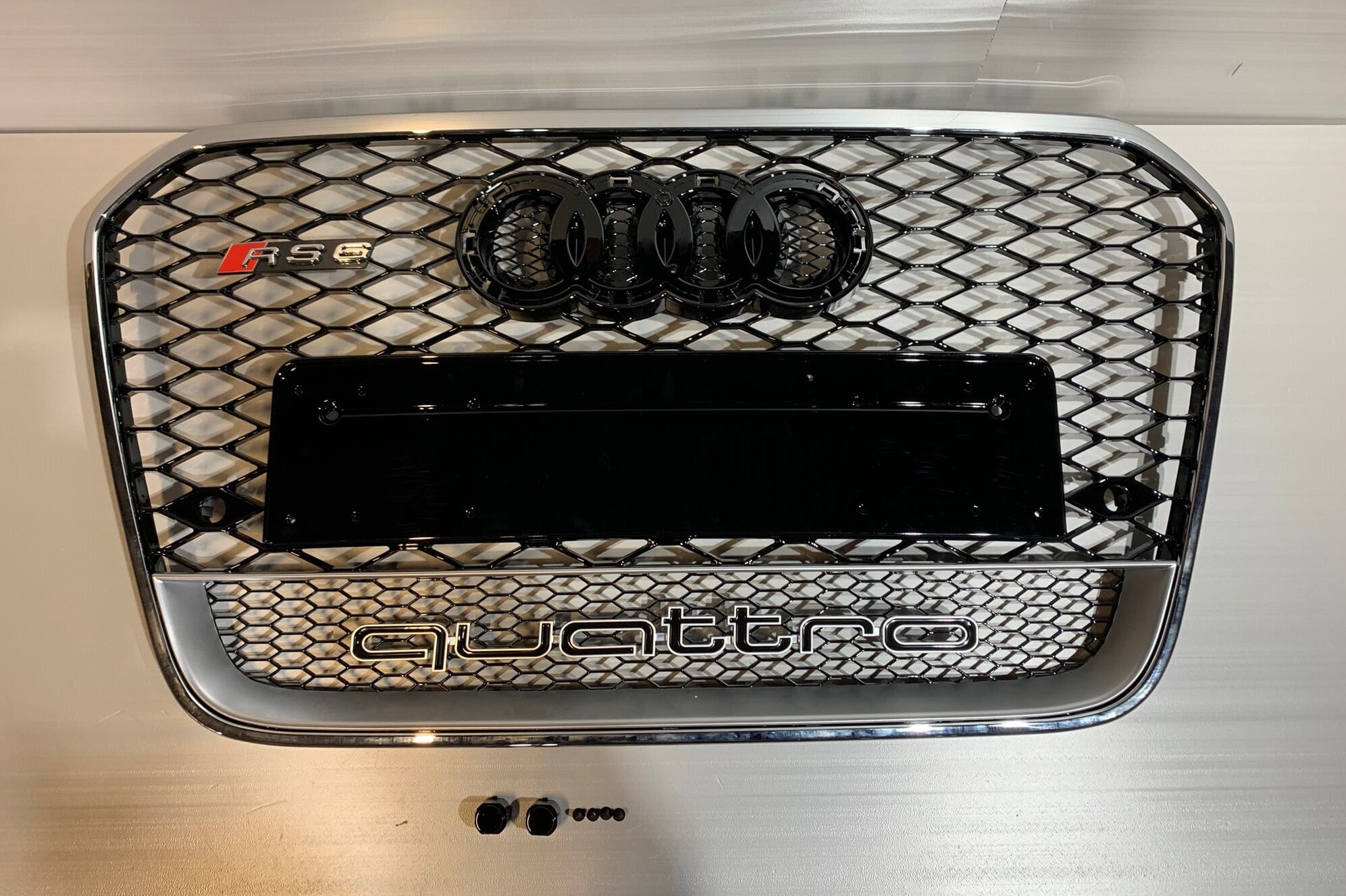 Atrapa grill Audi A6 2011-2015 C7 styl RS6 Chrom Quattro